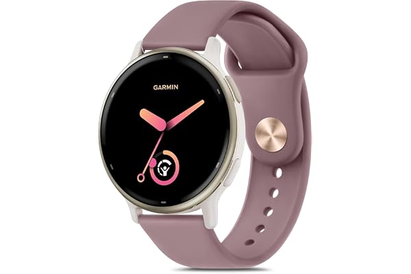 Oumida Garmin armband för Garmin Forerunner 165/165 Music/Forerunner 55, Vivoactive 5/Vivoactive 3 för kvinnor och män, 20 mm