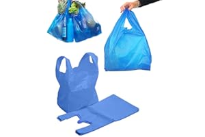 Max Solutions Lot de 500 sacs de transport en plastique robuste Bleu 27,9 x 43,2 x 53,3 cm 16 microns