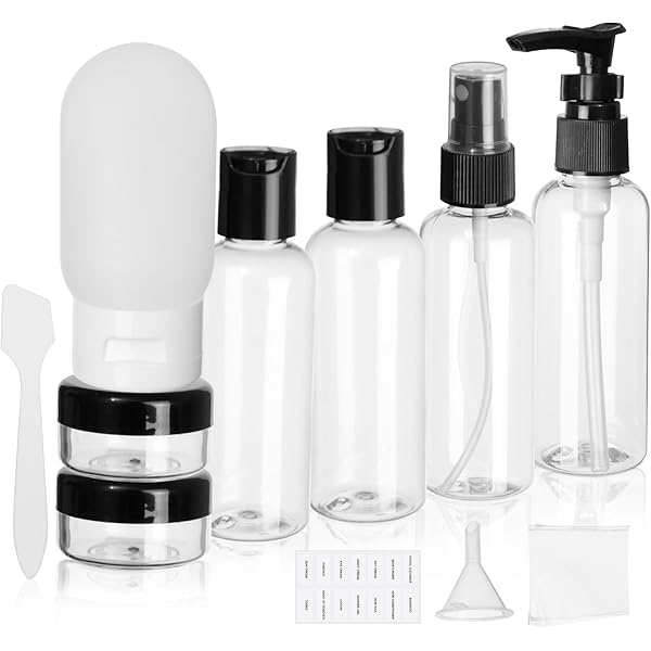 Contenitori Travel Kit Toiletta Aereo Set Bottiglie Viaggio Toplive 3 In 1 - Contenitori Da Toilette A Prova Di Perdite Bottiglie Ricaricabili 3 Dimensioni