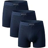 HOLOD Erkek Boxer Brief 3&rsquo;l&uuml; Paket &ndash;%95 Organik Pamuk%5 Elastan &ndash; Esnek, Nefes Alabilir Premium İ&ccedil; &Ccedil;amaşırı