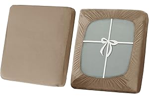 SYLC Housse De Coussin De Canapé Extensible, Antidérapant Housses De Coussin De Siège avec Liens, Housse De Coussin De Caravane/Camping Car (Sand,Large 1-Seater)