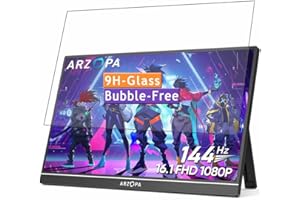 Vaxson 9H Panzer Schutz Glas kompatibel mit ARZOPA Z1FC Portable Monitor 16.1" Schutzfolie Display schutz folie Panzerfolie SchutzGlas folien PanzerGlas