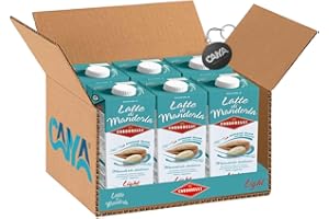 6X Condorelli Bevanda al Latte di Mandorla Light Brik 1000ml - Senza Lattosio e Senza Glutine [CAIYA® BOX da 6 Confezioni]