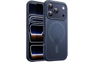 ‎JETECH JETech Etui Magnetyczne dla iPhone 17 Pro Max 6,9 Cala Kompatybilne z MagSafe, Półprzezroczysty Matowe Tył Szczupły Minimalistyczne Odporne na Wstrząsy Osłona Telefon (Ciemnoniebieski)