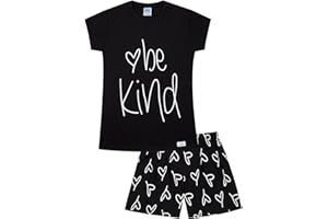 THE PYJAMA FACTORY Be Kind Love - Pigiama corto in cotone