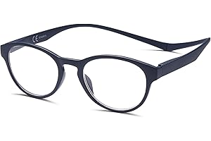 NEW VISION NEWVISION®Gafas de Lectura Imantadas Hombre Mujer,Magnéticas Plegables Lentes Aumento,Presbicia Vista Cansada,Cuello Cierre Imán,Bisagras Resorte,NV3312
