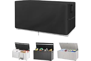 Iptienda Trädgårdslåda överdrag – Endast överdrag, 148×74×72cm, vattentät, 500D Oxford-tyg, överdrag för trädgårdskuddlåda, k