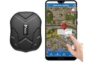 Winnes GPS Tracker Anti-theft Tracking 5000mAh Long Battery Life Car Safety Instant Alarm Real-time Location Positioning with APP/Web and SMS No Subscription Strong Magnetic Free Installation
