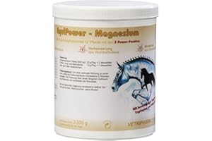 EquiPower Magnesium | 750 g | Ergänzungsfuttermittel für Pferde | Zur Unterstützung des Wohlbefindens | Magnesium, Tryptophan & Vitamin B12 | ADMR-Konform: Karenzzeit beachten