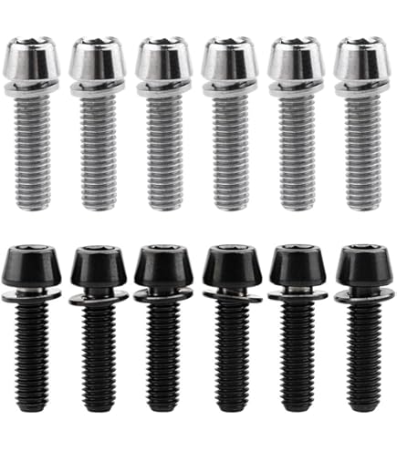 LvTu M6x18 Ensemble De Bras De Manivelle De Pédalier De Vélo De Route De Montagne Boulons De Fixation Vis Fixes D'étrier De Frein à Disque (Color : Gold