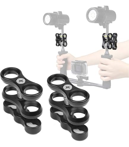 Stabilisateur Double Poignée Pour Caméra - Améliore La Stabilité En Plongée Ou En Mouvement - 8