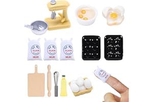 DBUWQIPS 19 Stück Wichtel Zubehör Puppenhaus Zubehör Mini Essen Miniatur Lebensmittel für Miniatur-Spielhaus Szene Dressing