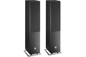 DALI Oberon 7 – Schwarze Esche Standlautsprecher Paar mit 2 x 7″ Holzfaser-Tieftönern, SMC-Magnetsystem & 29 mm Soft-Dome – Für Musikliebhaber & Heimkino