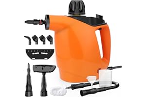 Gaethra Dampfreiniger, 1050W Dampfreiniger Handgerät mit 11 Zubehör, 3,5 bar Chemikalienfrei Dampfreiniger Handgerät mit 450 ml, 105℃ Steam Cleaner für Alles Möbel, Teppiche, Badezimmer, Sofa, Boden