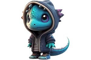 PACIENJO Coole Drachen Figuren, einzigartige handgefertigte Drachen Figuren Harz Ornamente, niedliche Cartoon-Drachen-Statuen, Drachen-Statue Sammelgegenstände Geschenke für Home Desk Offic e Patio Garten