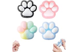 ARROMI 4 Pièces Yoyo Squishy, Fufu Squishy Patte De Chat, Squishy Patte De Chat, Patte de Chat Squishy, Jouets à Presser en Forme De Patte De Chat, Jouets Anti-Stress pour Enfants Et Adultes