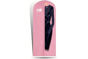 HOESH INTERNATIONAL Hoesh UK Women Pink 72 Inches Breathable Bridesmaids Long Zip Wedding Gown Dress Travel Storage Garment Cover Bag