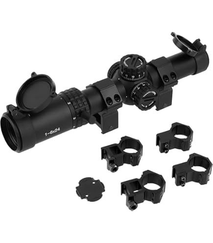 Victoptics OPSL22 S6 1-6x24 Zielfernrohr für Sport, Airsoft und Jagd, Luftgewehr, Ziel-Visier, Gewehrzielfernrohr, Rifle Scope, umfangreiches Zubehör Victoptics OPSL22 S6 1-6x24 Zielfernrohr für Sport, Airsoft und Jagd, Luftgewehr, Ziel-Visier, Gewehrzielfernrohr, Rifle Scope, umfangreiches Zubehör