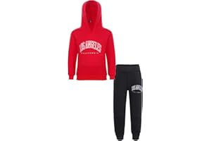 Nyeemya Conjunto de Dos Piezas Unisex Niño Niñas Invierno Otoño Hoodie Sudadera Sweatshirt y Pantalones de chándal Running Jogger Correr Pants