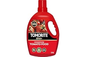 CAPRICAN Levington Tomorite Plant Food Concentrate 500ml, 1L & 2.5L – Liquid Fertiliser for Tomatoes, Peppers & Vegetables – High Potash Feed for Strong Growth, Rich Taste & Heavy Crops (2.5 Litre)