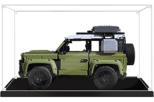 ICUANUTY Vitrina de Acrílico para Lego 42110 Land Rover Defender, Display Case Vitrinas para Colecciones Modelismo (Solo Vitrina)