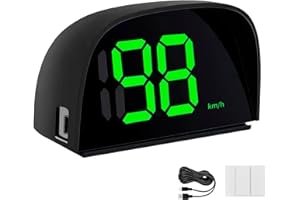 DOZYLIVE Velocímetro Digital GPS Universal para Coche Medición Precisa Digital Speedometer Instalación Plug-and-Play Velocímetro de Velocidad en KMH para Coche Camión Bicicleta Moto con Todos Los Vehículos