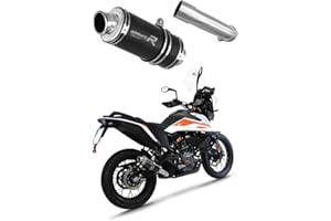 DOMINATOR EXHAUST SYSTEM DOMINATOR 390 ADVENTURE Terminale di Scarico Silenziatore Marmitta GP1 NERO 2021-2023