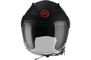 BHR Casco Demi-Jet 804 TOP| Casco Scooter Omologato ECE | Casco Motorino con Visiera Antigraffio e Sgancio Micrometrico