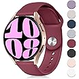 VEMIGON Soft Silicone Strap Compatible with Samsung Galaxy Watch 7/6/5/4 40mm 44mm/ Galaxy Watch5 pro 45mm/ Watch 3 41mm/ Classic 6 47mm 43mm/ Classic 4 46mm 42mm, 20mm Sport Replacement Bands