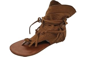 SUNNYUK Sandalias Mujer Comodas Vestir Casual RomaHebilla Zapatillas y Chanclas Sandalias de Playa Bohemian Fondo Plano Informal Romanas Zapatos Talla Grande Chanclas Cómodo y Transpirable Elegantes