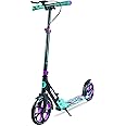 Zinc Kids Scooter – Big Wheel Kick Scooter for Ages 6+, Foldable 2-Wheel Scooter with 200mm Wheels, Lightweight, Height Adjustable, Rear Footbrake, Supports up to 100kg