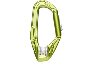 Edelrid Mosquetón Axiom Slider con Sistema de Bloqueo y polea integrada