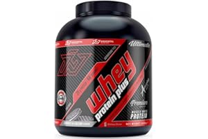 FLORIOSPORT Proteine in Polvere Whey Protein Plus Immortal Nutrition, per la Crescita ed il Mantenimento della Massa Muscolare (2000 g, Biscotto e Crema)