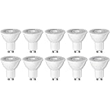 Amazon Basics LED GU10 Spotlight Bulb, 4.7W (equivalent to 50W), Warm White, Non Dimmable - Pack of 10