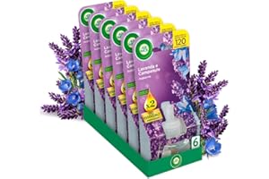 AIRWICK Air Wick Diffusore Elettrico di Oli Essenziali, 6 Ricariche per Diffusore alla Fragranza Lavanda e Campanule, Profumatore per Ambienti Elettrico con Oli Essenziali