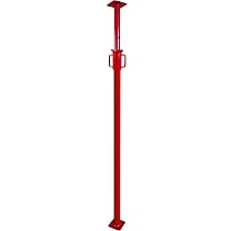 GBM Baustütze Universalstütze 0,5–0,8 M – Traglast 1.600 Kg, Stahl S235JR, Mit Sicherheitshaken, Rot Tauchlackiert