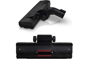 Retoo Cepillo Aspiradora 32 35 Mm, Cerdas Retráctiles, Bandas Electroestáticas, Ruedas De Goma, Para Suelos Duros Y Alfombras, Conexión Estándar, Repuesto Compacto