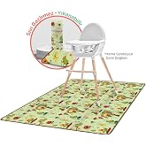 Minimono Mama Sandalyesi Ve Aktivite &Ouml;rt&uuml;s&uuml; - Kaydırmaz Taban - Su İtici Y&uuml;zey - Yıkanabilir - 145x120cm, Sevimli Meyveler