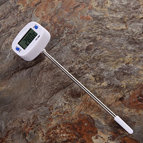 Demiawaking Digital Haushaltsthermometer, Küchenthermometer, Grillthermometer, große Anzeige, 150mm Edelstahl Sonde Thermometer mit Schutzhülle für Kochen£¬Fleisch, Grill, BBQ, Milch, Candy und Baby Ernährung - 7