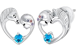 Hifeeled Orecchini Donna Argento 925,Orecchini Bambina Antiallergici Regali Gioielli per Donna