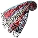 Produktbild Lorenzo Cana Marken Pashmina Schal Schaltuch Stola Umschlagtuch Naturfaser opulentes Muster in harmonischen Farben mit Fransen 70 x 200 cm