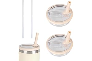 Ayizhiniu 2pcs Cup Coperchio di Ricambio per 40 oz, Coperchio Riutilizzabile Cup, Accessori per Tazze d'acqua Coperchio di Ricambio con Paglia, Applicabile a tazza per bere