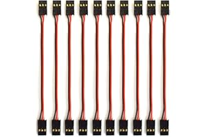 ONPRO Yiqigou 10 stück 10cm JR Servo Verlängerungs Kabel 3 Pin Männlich zu MännlichJR Stecker Anschluss Kabel