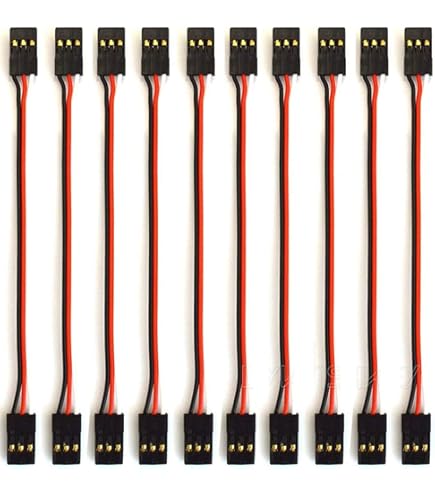 Câbles Extension Servo 15 Cm – 10 Pièces 3 Broches Mâle/femelle 22awg | Câble Télécommande Voiture Avion RC