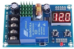 DollaTek Controlador de Carga de Batería - Interruptor de Protección DC 6V-60V - Junta de Protección para Baterías de Plomo y Litio