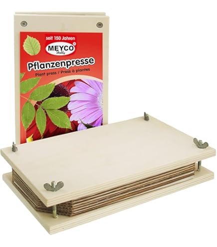 Zyluniy Mini Blumenpresse Aus Metall - Pflanzenpresse Für Kinder & Bastelfans