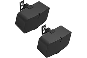 notiela Pair of Heavy Duty Speaker Wall Bracket for Sonos Five & Sonos Play 5 Wall Mount with Tilt & Swivel Adjustment for Sonos Play 5, Sonos Five Wall Mount Bracket, Black