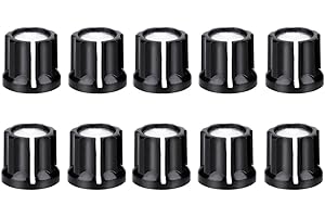 DILWE 10Pcs Control de Volumen Perilla D en Forma Shaft Hole Tone Speed para guitarra eléctrica