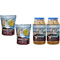 Meat Up Munchy Sticks, Chicken Flavour, Dog Treats, 700 g (Buy 1 Get 1 Free), 700 g&Mutton Flavour , Real Chicken…