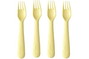 CARIBOU LIVING Children Kids Baby Toddler Yellow Cutlery Set IKEA Kalas Replacements Colour Choice Forks BPA Free 4pcs